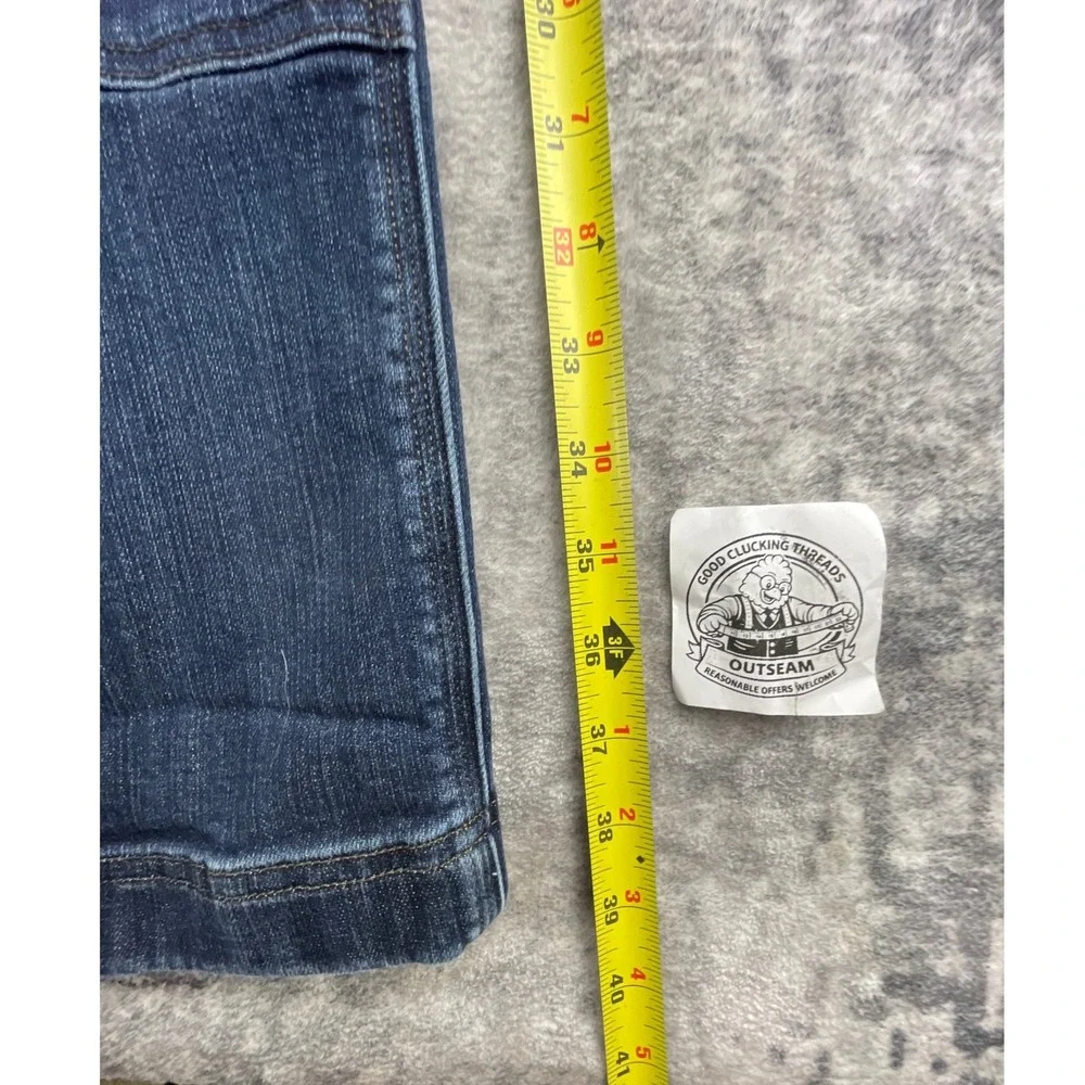 Duluth Womens 10 Short Double Knee Straight Construction Jeans Dark Blue Utility